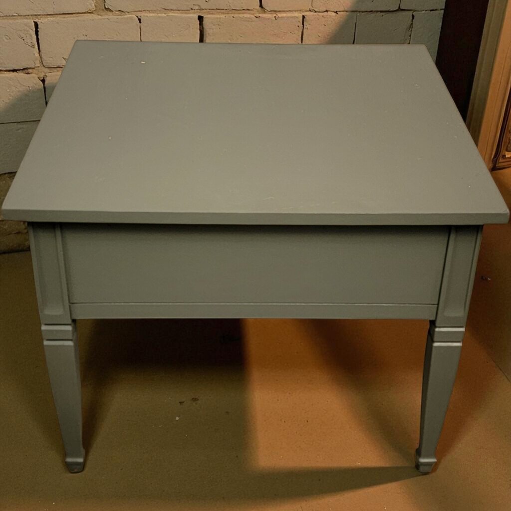 7050 VIntage Dark Grey Side #Table With Drawer Furniture