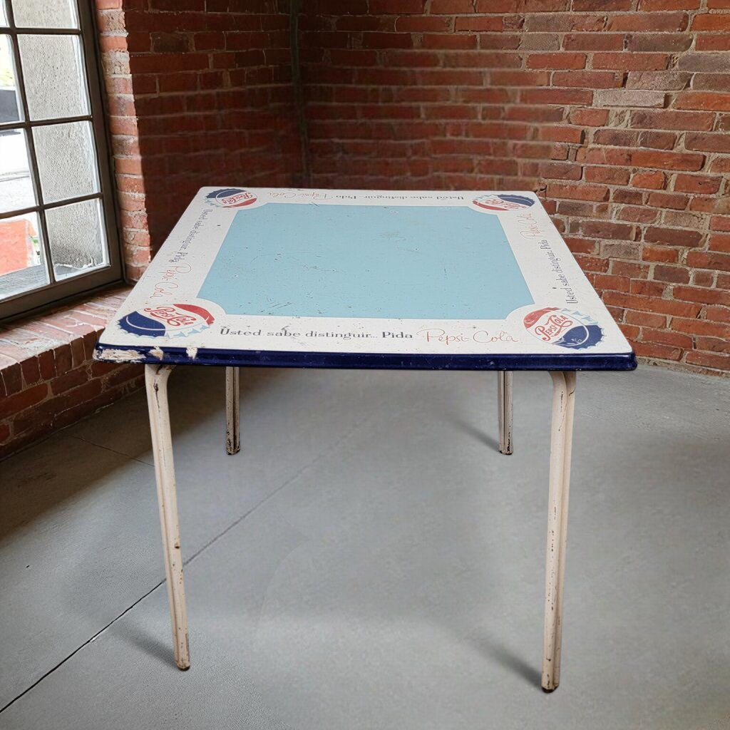 7053 Vintage Metal Top Pepsi Table Furniture