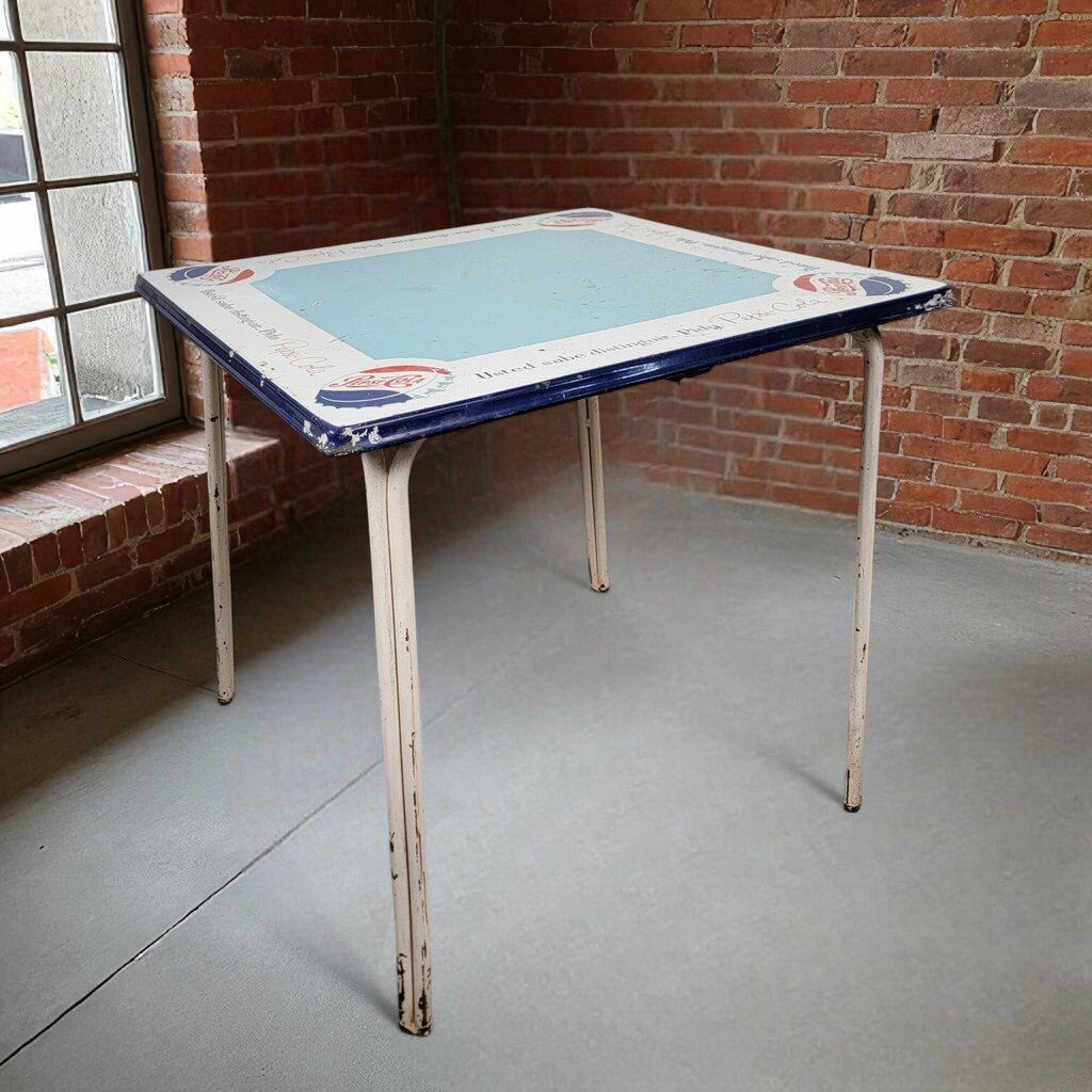 7053 Vintage Metal Top Pepsi Table Furniture