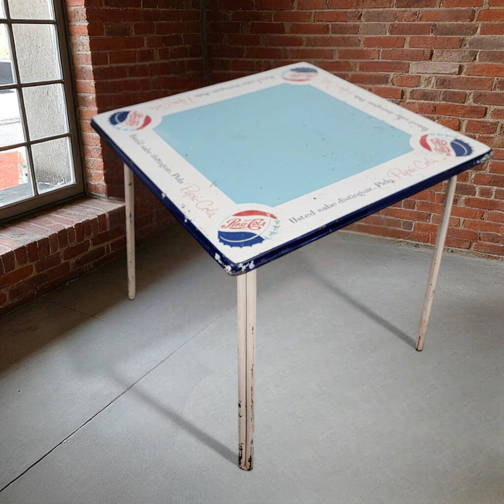 7053 Vintage Metal Top Pepsi Table Furniture