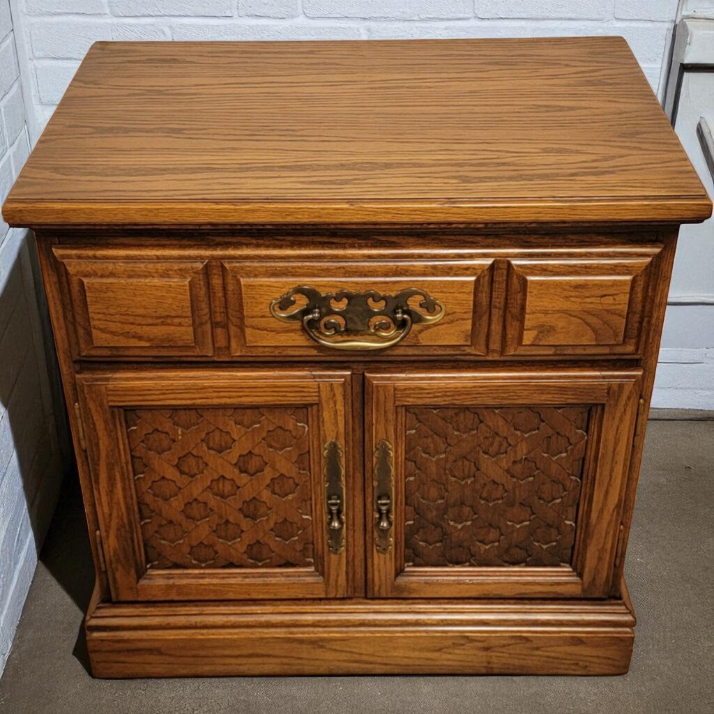 7083 Ayers Furniture Vintage Cabinet Nighstand with Drawer ~ Furniture