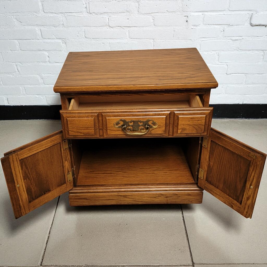 7083 Ayers Furniture Vintage Cabinet Nighstand with Drawer ~ Furniture