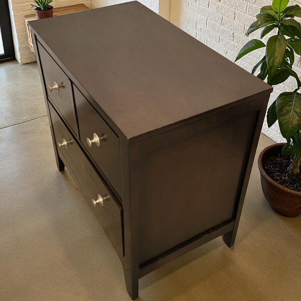7084 Contemporary 2 Drawer Espresso Nightstand