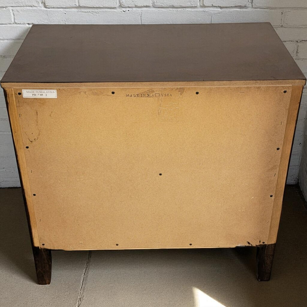 7084 Contemporary 2 Drawer Espresso Nightstand