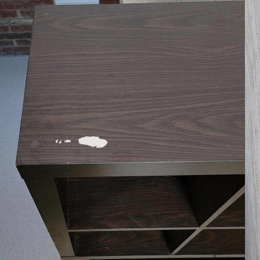 7085 4 Cubby Black Shelf