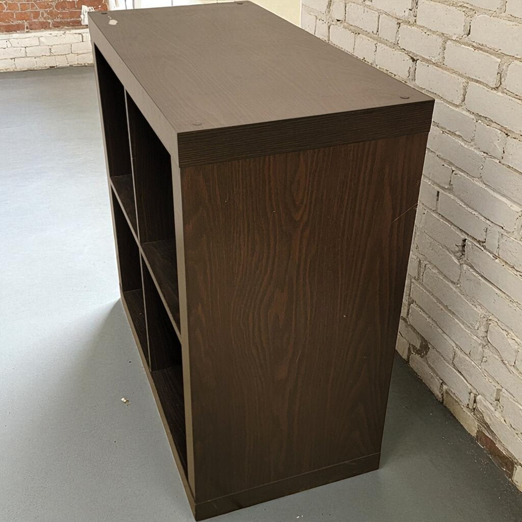 7085 4 Cubby Black Shelf