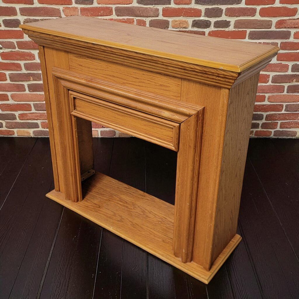 7107 Oak Fireplace #Mantle- Free Standing
