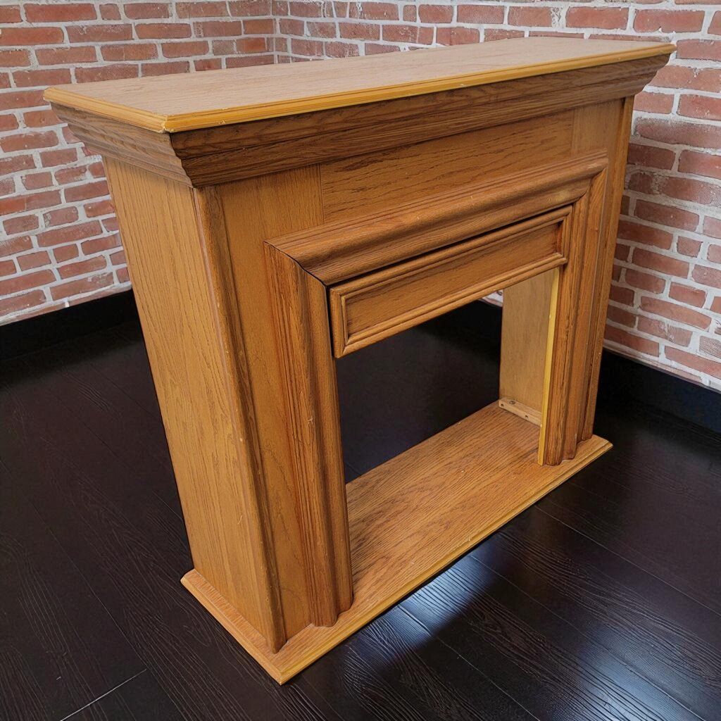 7107 Oak Fireplace #Mantle- Free Standing