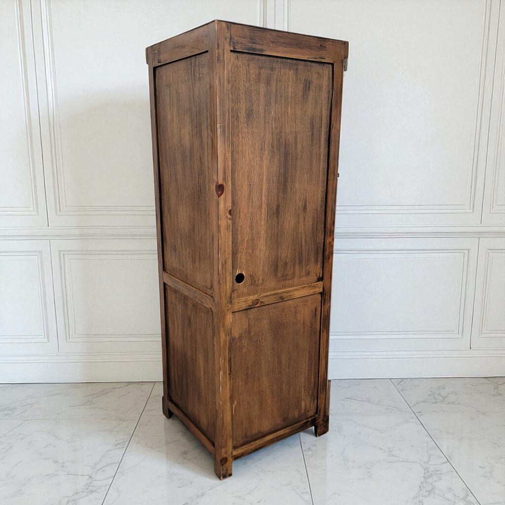 7109 Southwest Mexico Style Rustic Corner Armoire