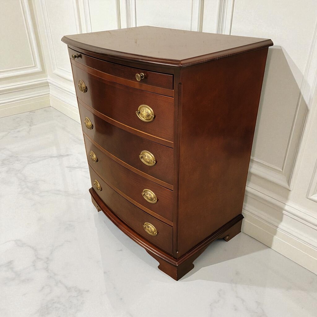 7118 Elegant Vintage Cherry 4 Drawer #Dresser with Slide out Tray and 4 Drawers