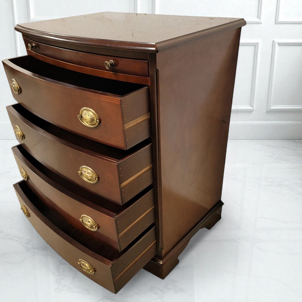 7118 Elegant Vintage Cherry 4 Drawer #Dresser with Slide out Tray and 4 Drawers
