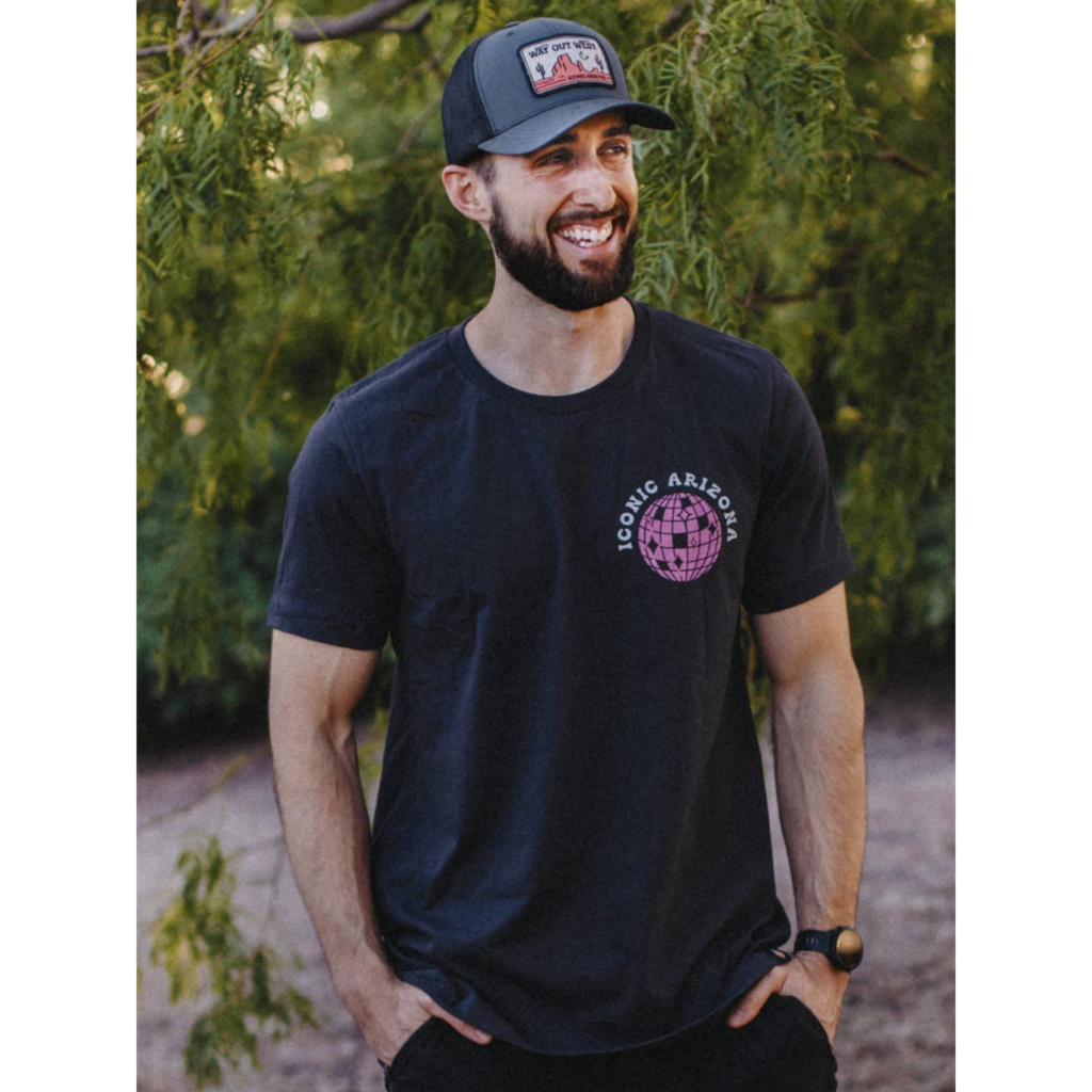 ICONIC ARIZONA Up All Night Unisex Tee - Lg Apparel (New)