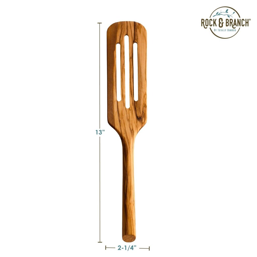 Rock & Branch® Olive Wood Slotted Spurtle * Home