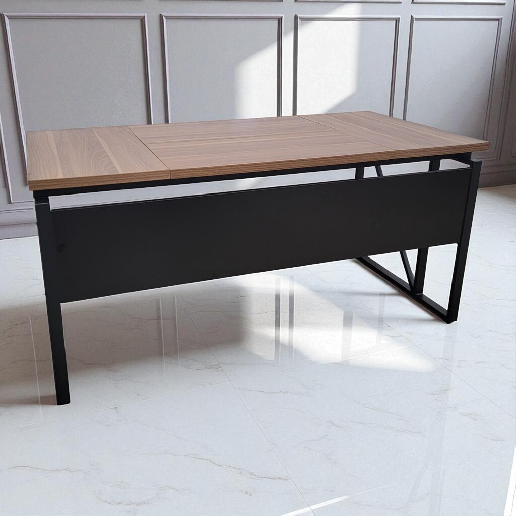 7232 Executive Wood and Metal Computer Desk