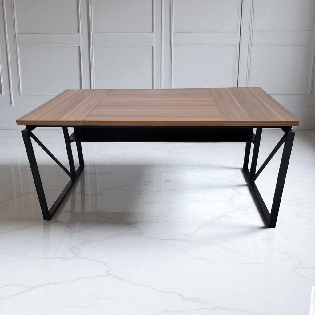 7232 Executive Wood and Metal Computer Desk