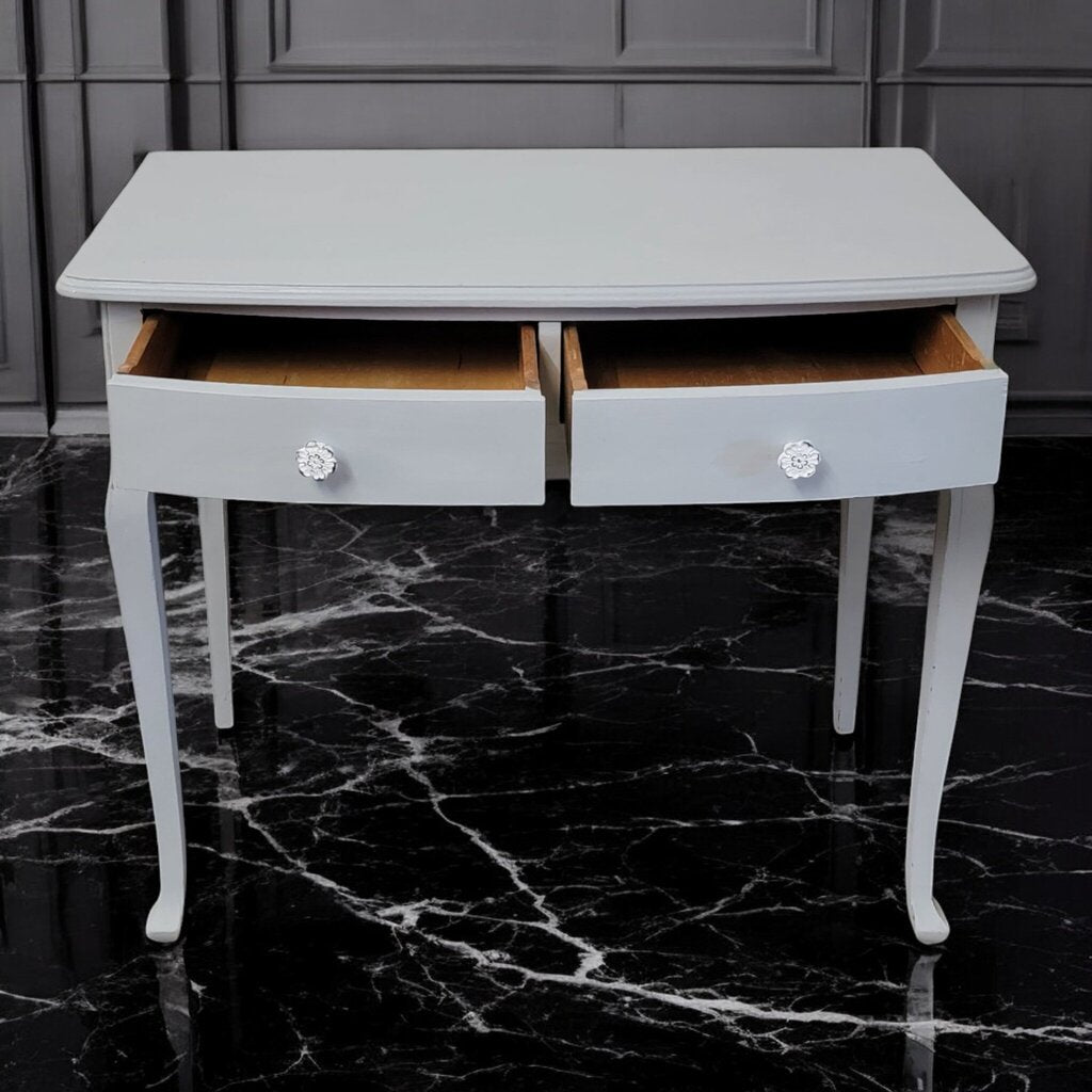 7309 Vintage Grey Queen Anne Writing #Desk-Vanity ~ Furniture