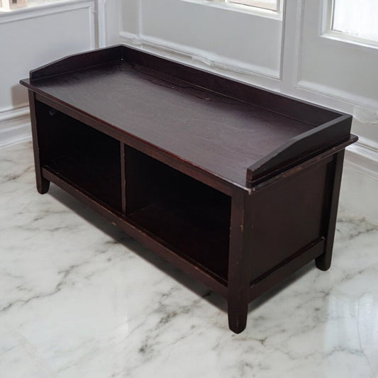 7318 Espresso Double Cubby #Bench Used ~ Furniture