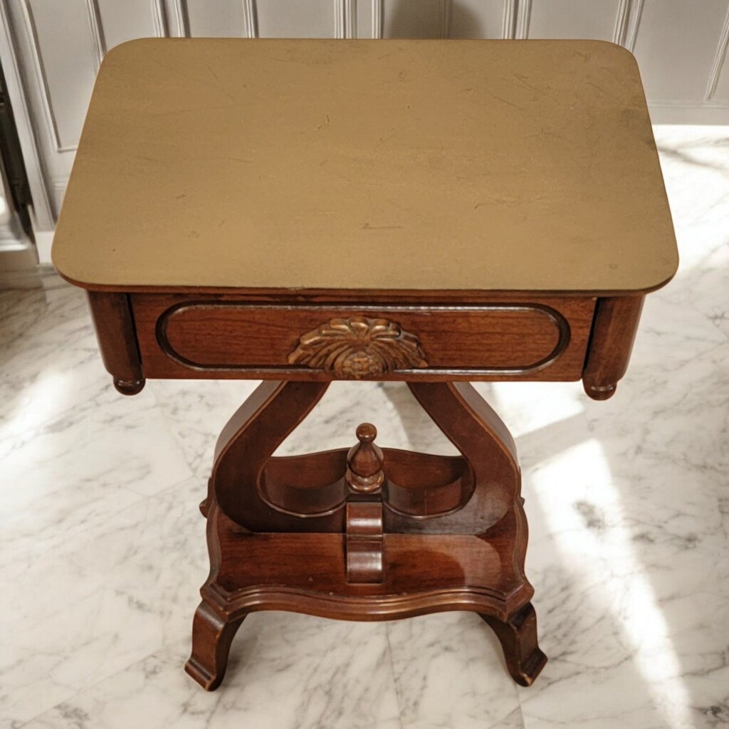 7321 Antique Chippendale Side #Table with Drawer ~ Furniture