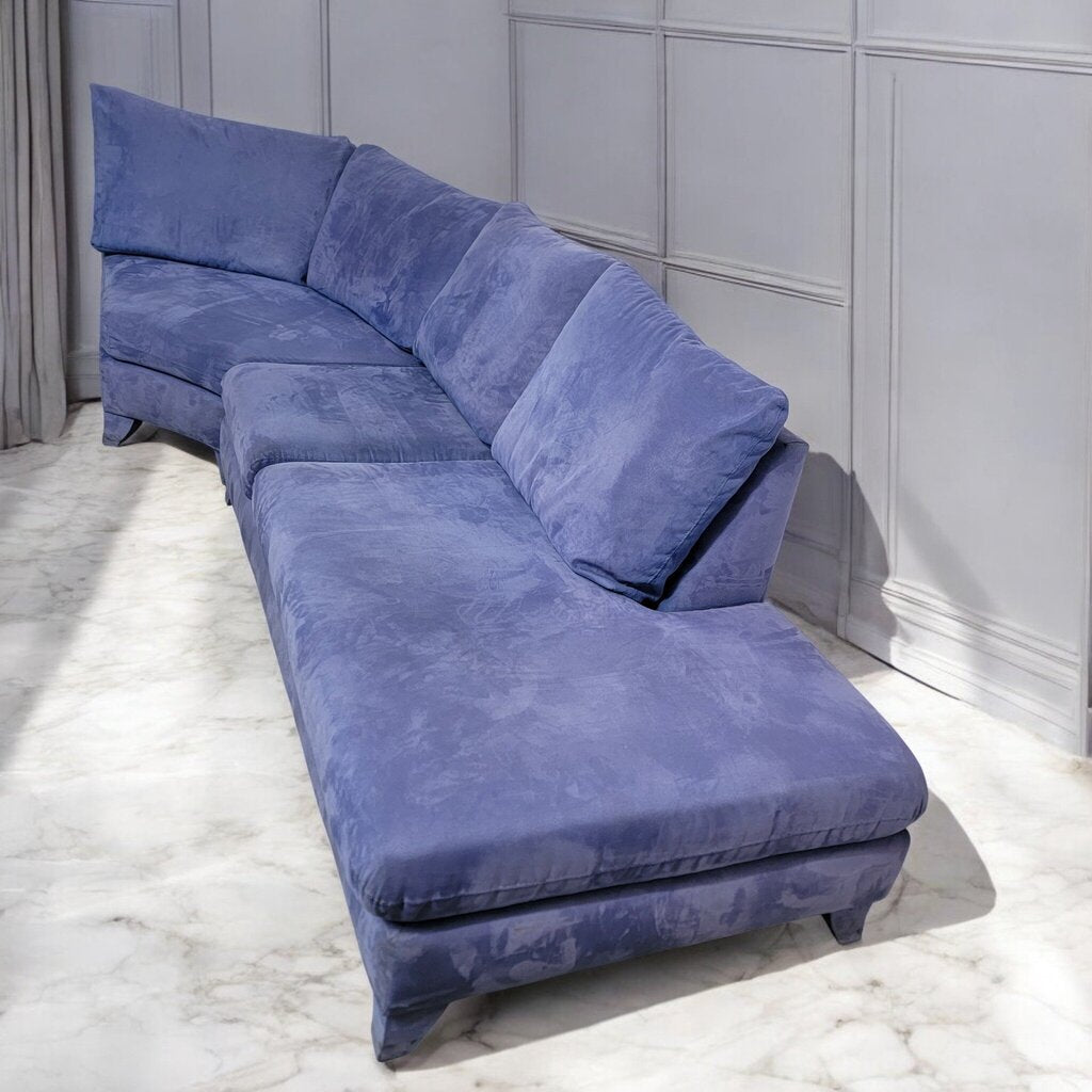 7333 Modern Periwinkle 2 Piece Sectional Sofa ~ Furniture