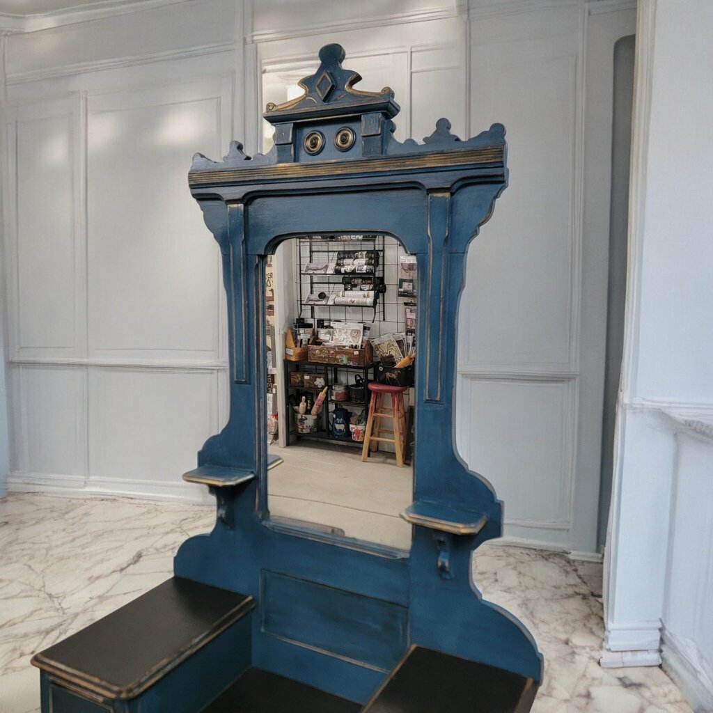 7338 Midnight Blue Finished Wood #Vanity with 4 Drawers ~ Furniture