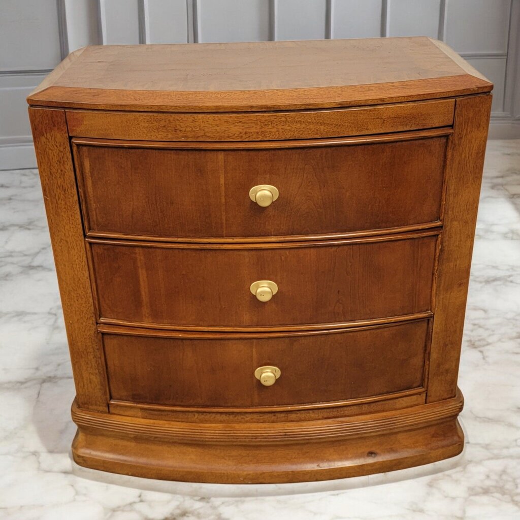 7340 Burl Wood 3 Drawer #Chest Used ~ Furniture