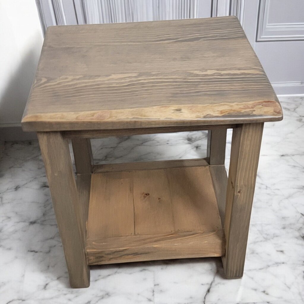 7345 Handcrafted Solid Wood Rustic End #Table ~ Furniture