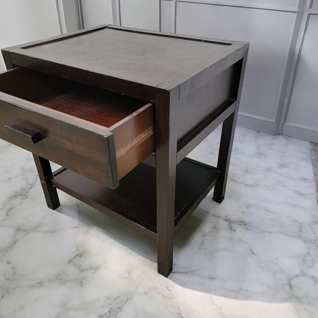 7379 Dark 2 Tier Nightstand with Drawer ~ Furniture