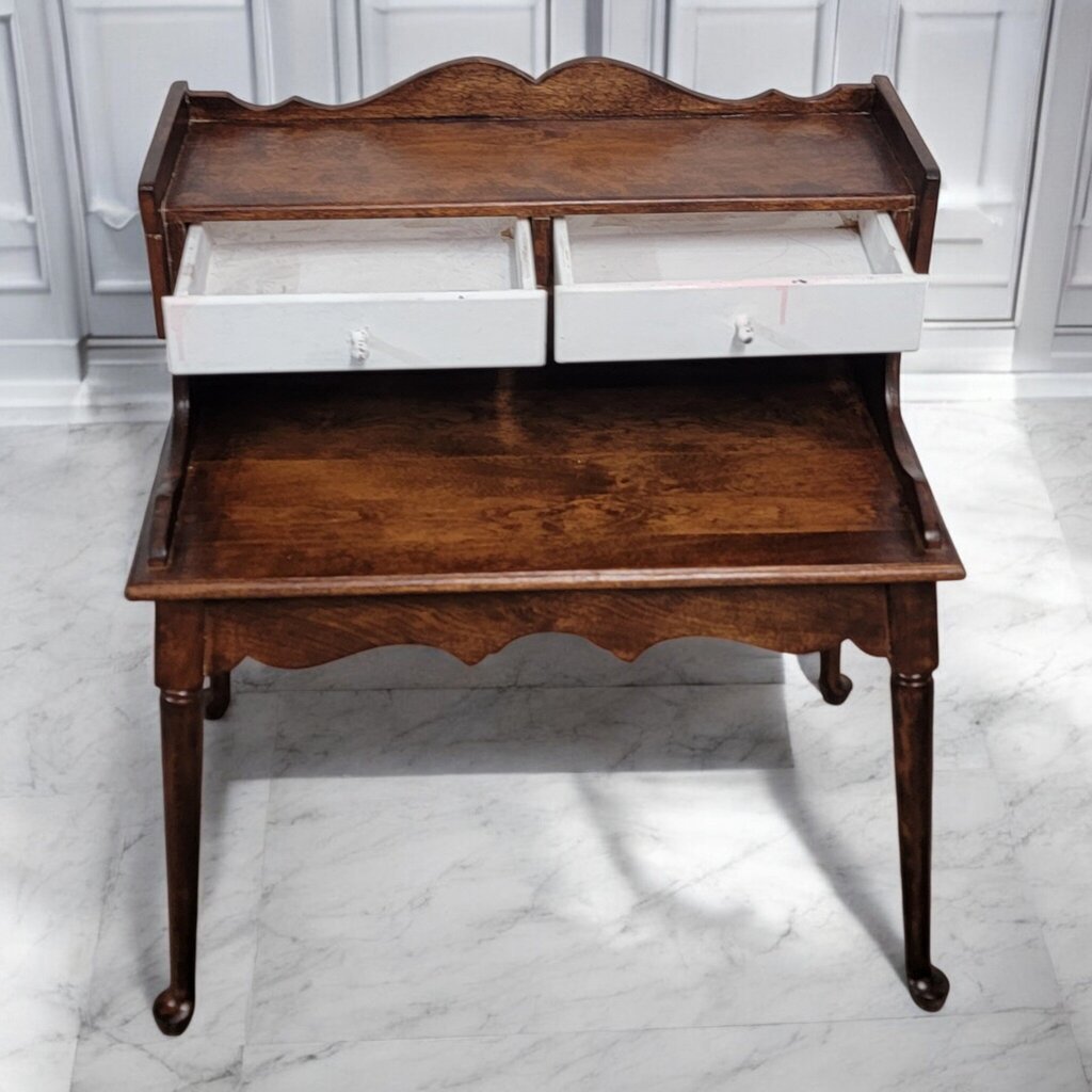 7459 Vintage Colonial 2 Tier Side Table ~ Furniture