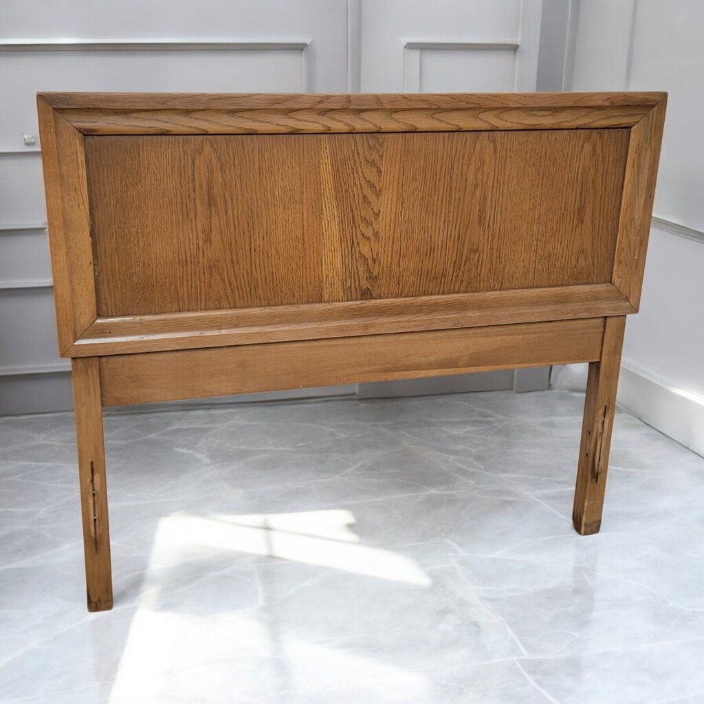 7673-7674 Oak Midcentury Twin #Headboard and Footboard