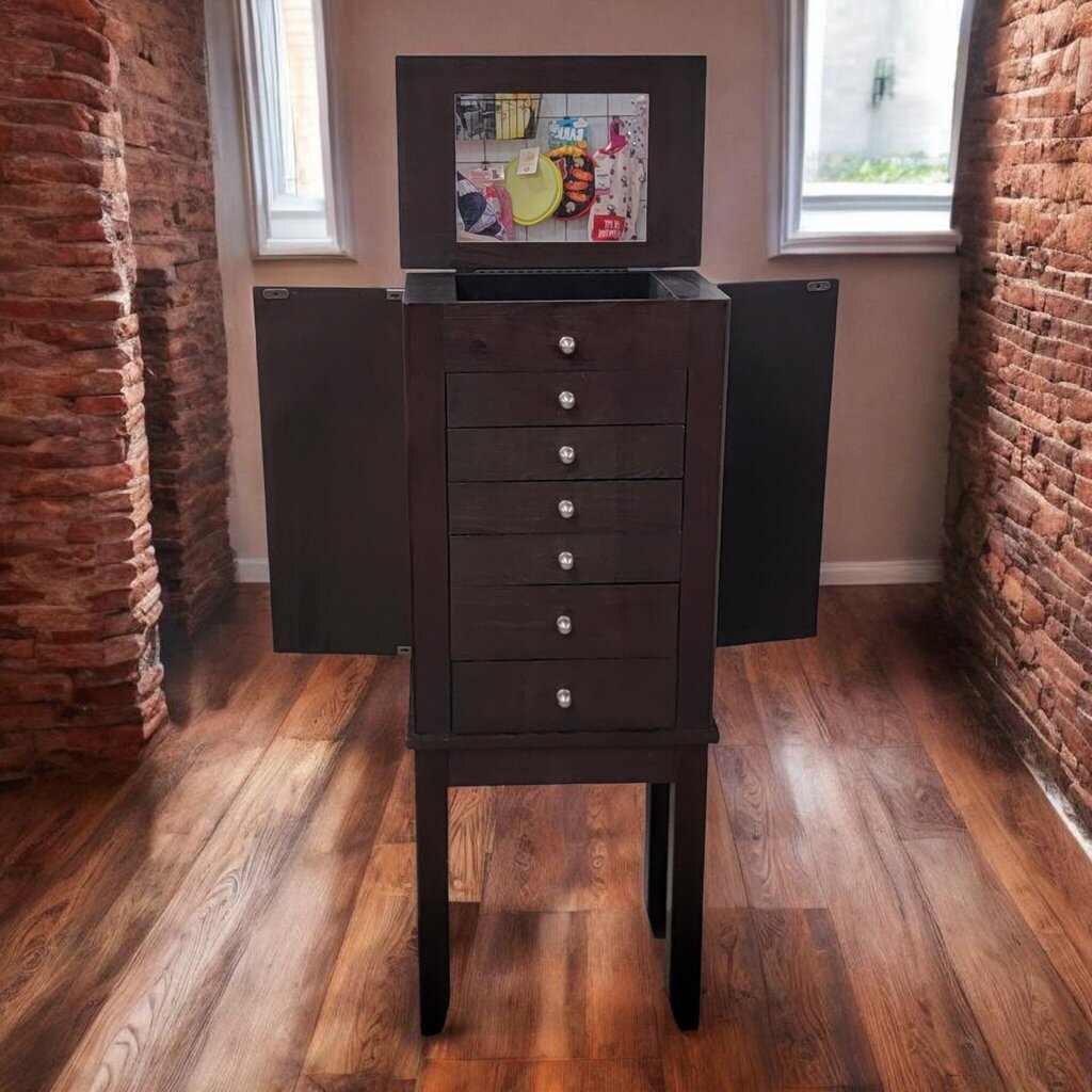 7723 Espresso Oak Jewelry Box