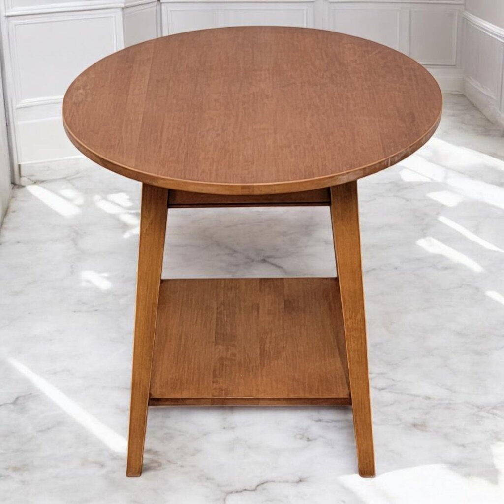 7730 Round Midcentury Accent Table