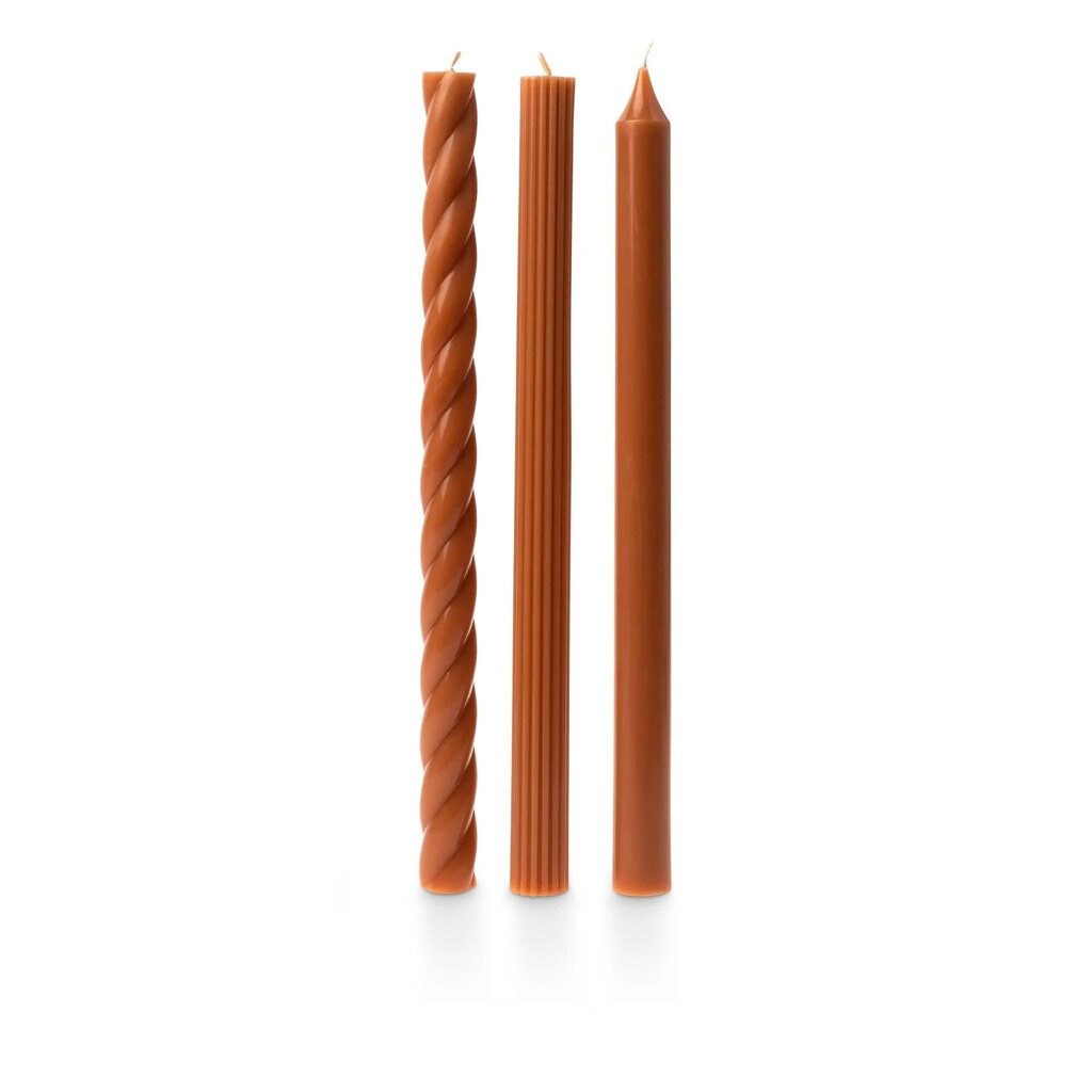 Assorted Candle Tapers 3-Pack | Courtyard Clay * Gifts & Speciality