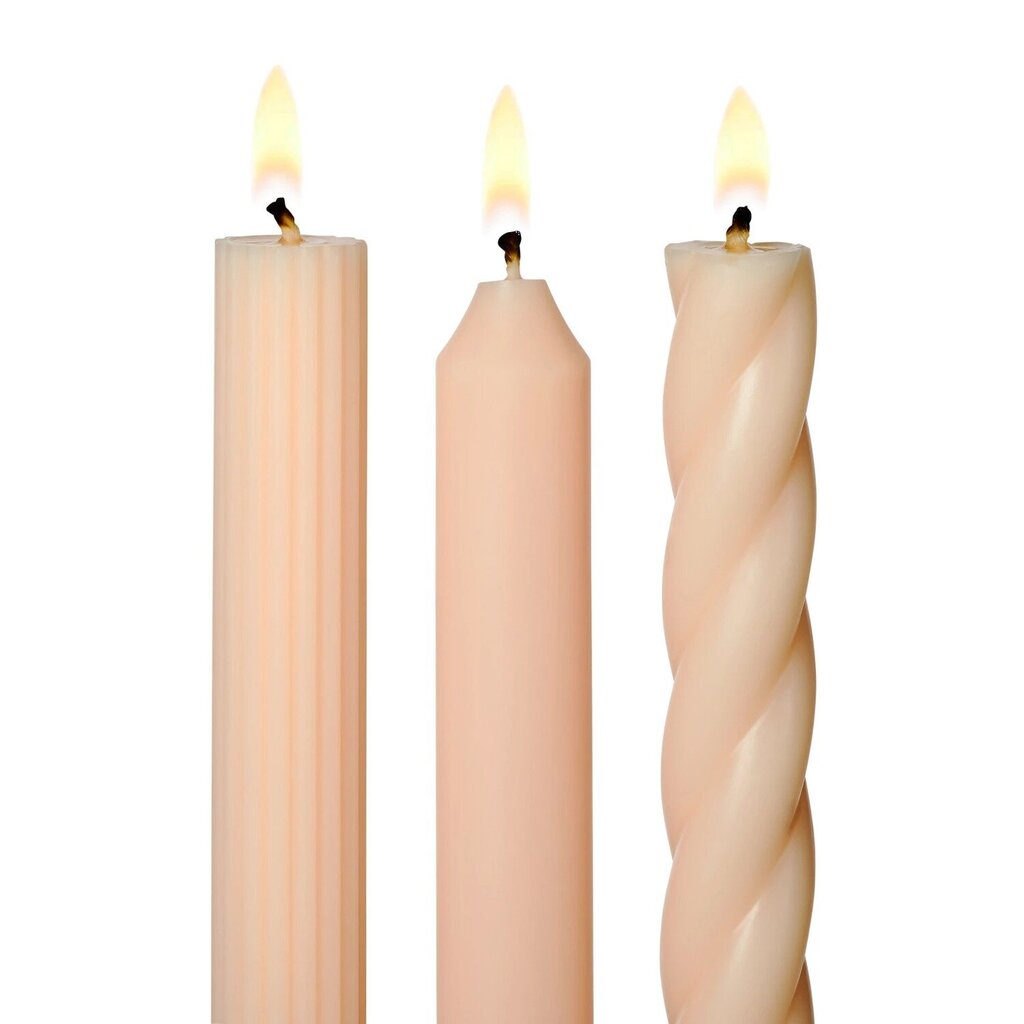 Assorted Candle Tapers 3-Pack | Champagne * Gifts & Speciality