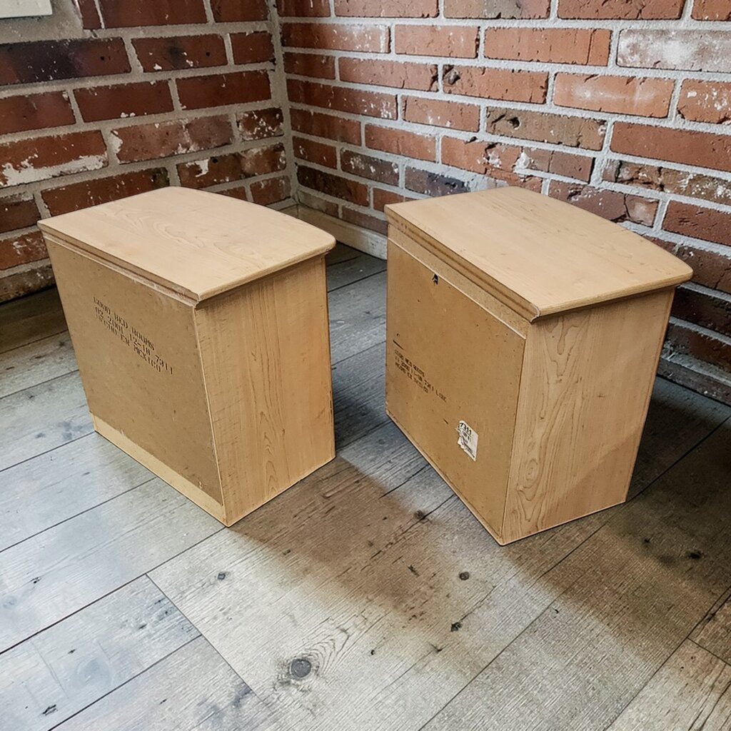 7798-7799 Good Bedrooms Natural Maple 2 Drawer Nightstand