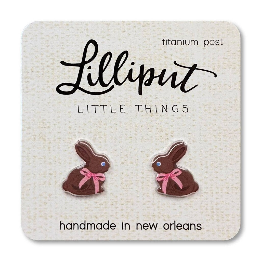 Lilliput- Chocolate Easter Bunny Earrings