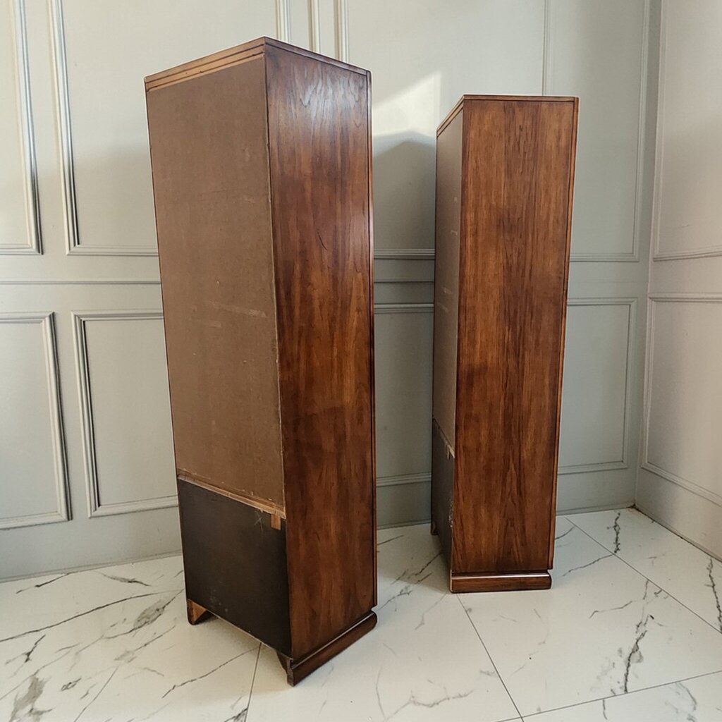 7870-7871 Mid Century Modern Chinoiserie Tall Cabinet