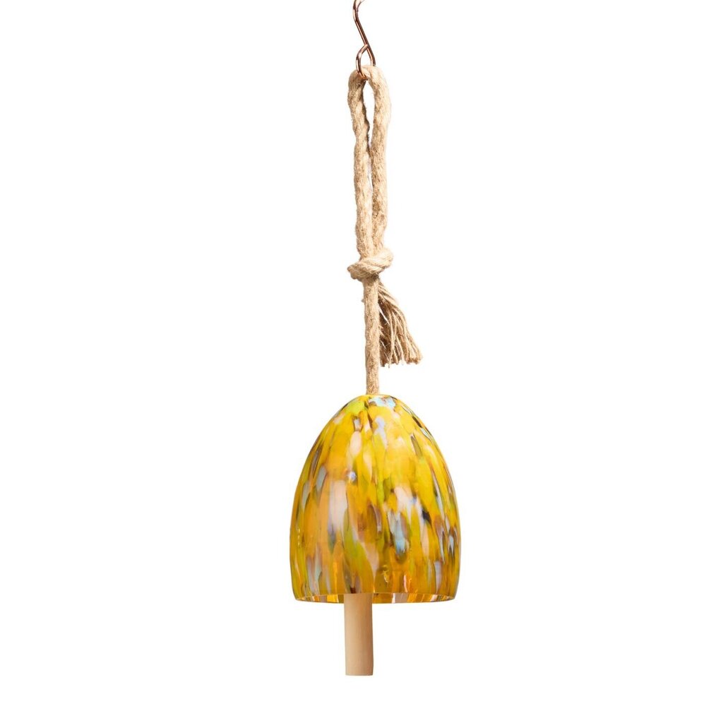 Yellow Artisan Glass Bell