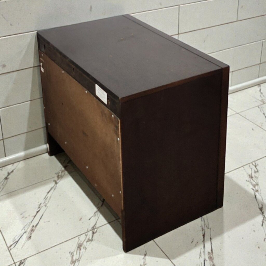 7943 Espresso Contemporary 2 Drawer Nightstand