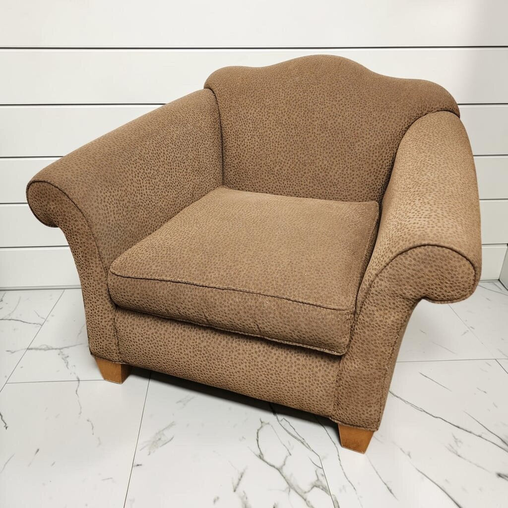 8178 Brown Patterned Camelback #Armchair ~ FURNITURE