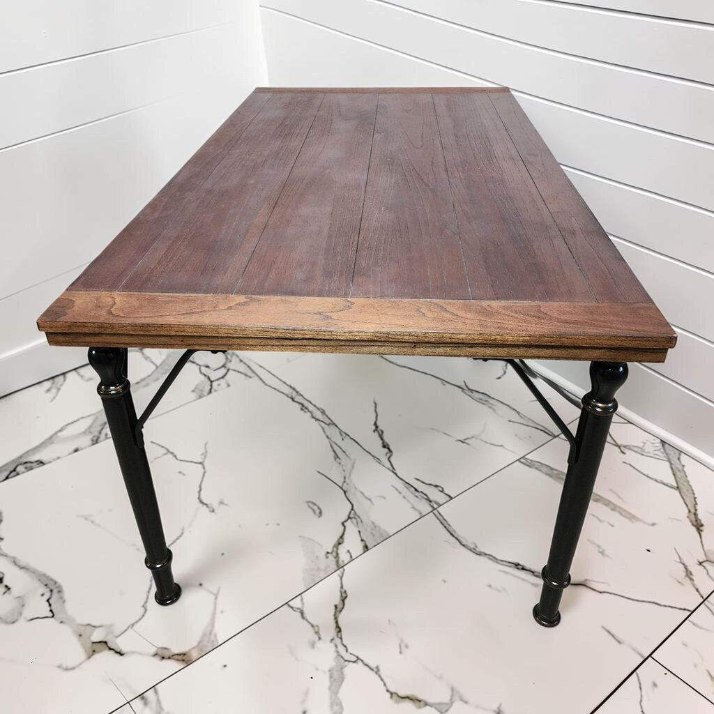 8253 Hearth & Hand with Magnolia Rectangular Wood & Metal Dining Table