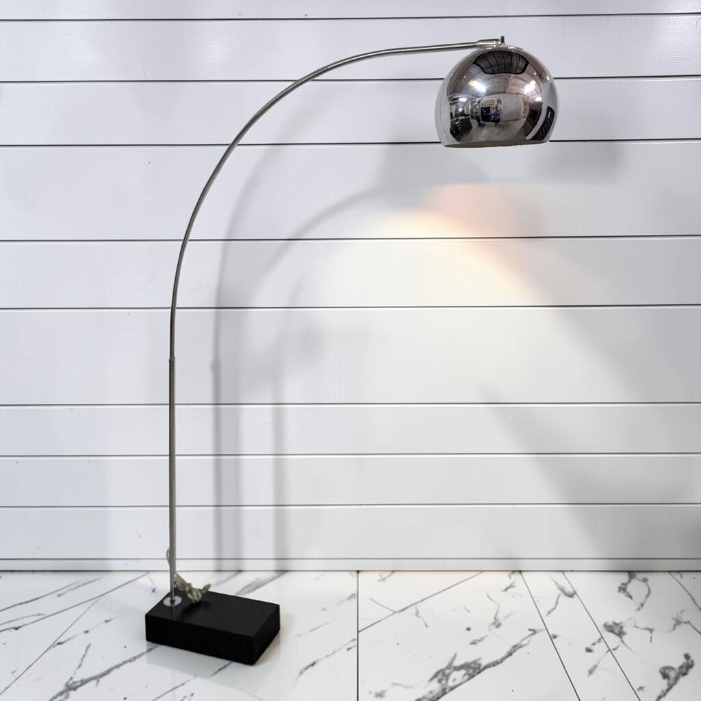 8294 Mid-Century Modern Chrome Arc Floor #Lamp ~ FURNITURE