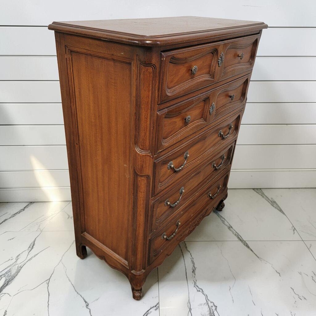 8485 Vintage French Provincial Drexel 5-Drawer Tall #Chest ~ FURNITURE