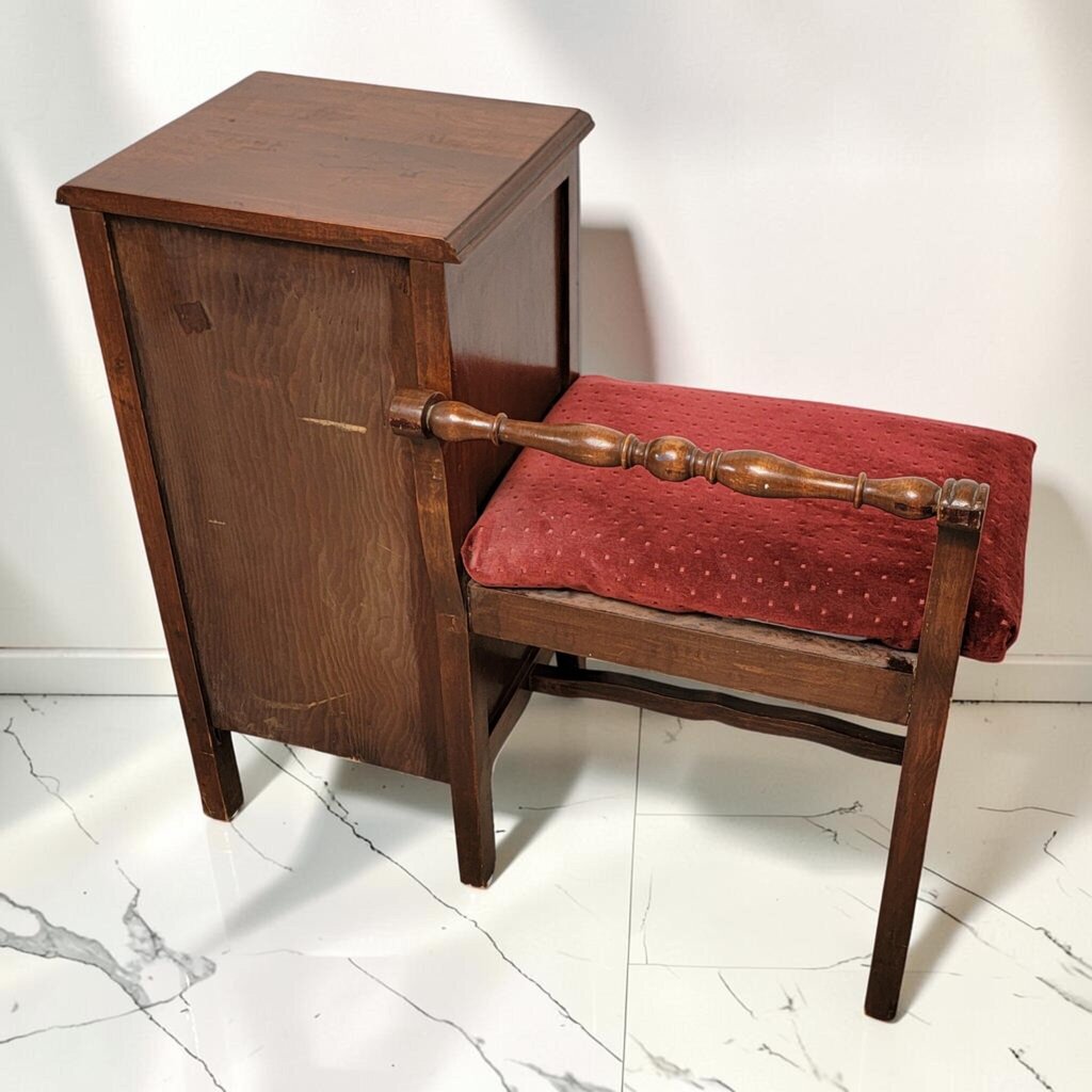 8523 Mid-Century Colonial Revival Telephone #Bench