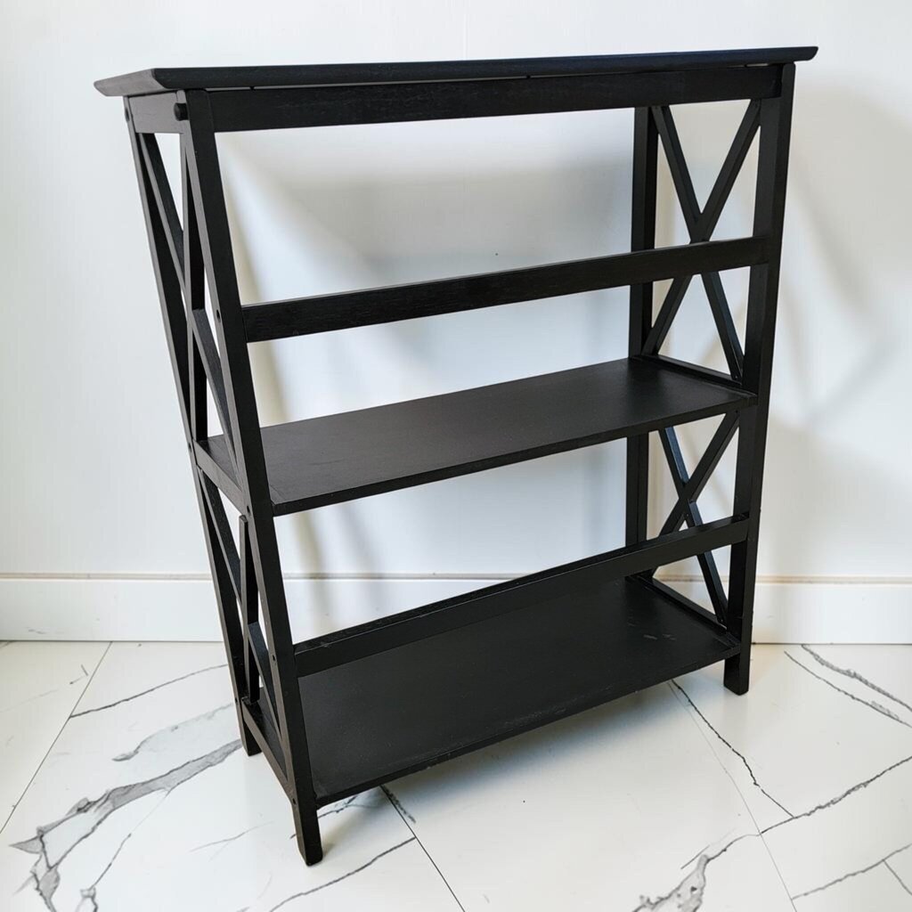 8535 Espresso 3-Tier X-Frame #Bookshelf