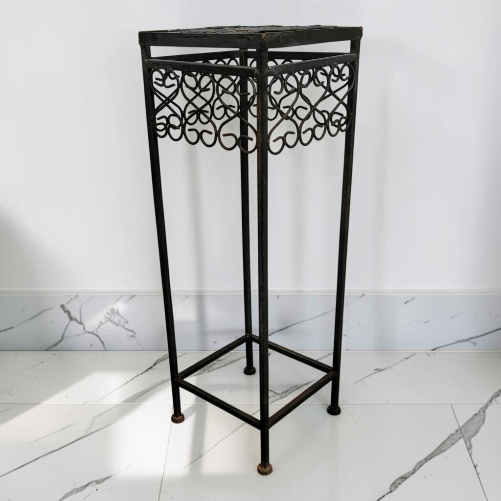 8605 Victorian Revival Wrought Iron Pedestal Plant #Stand