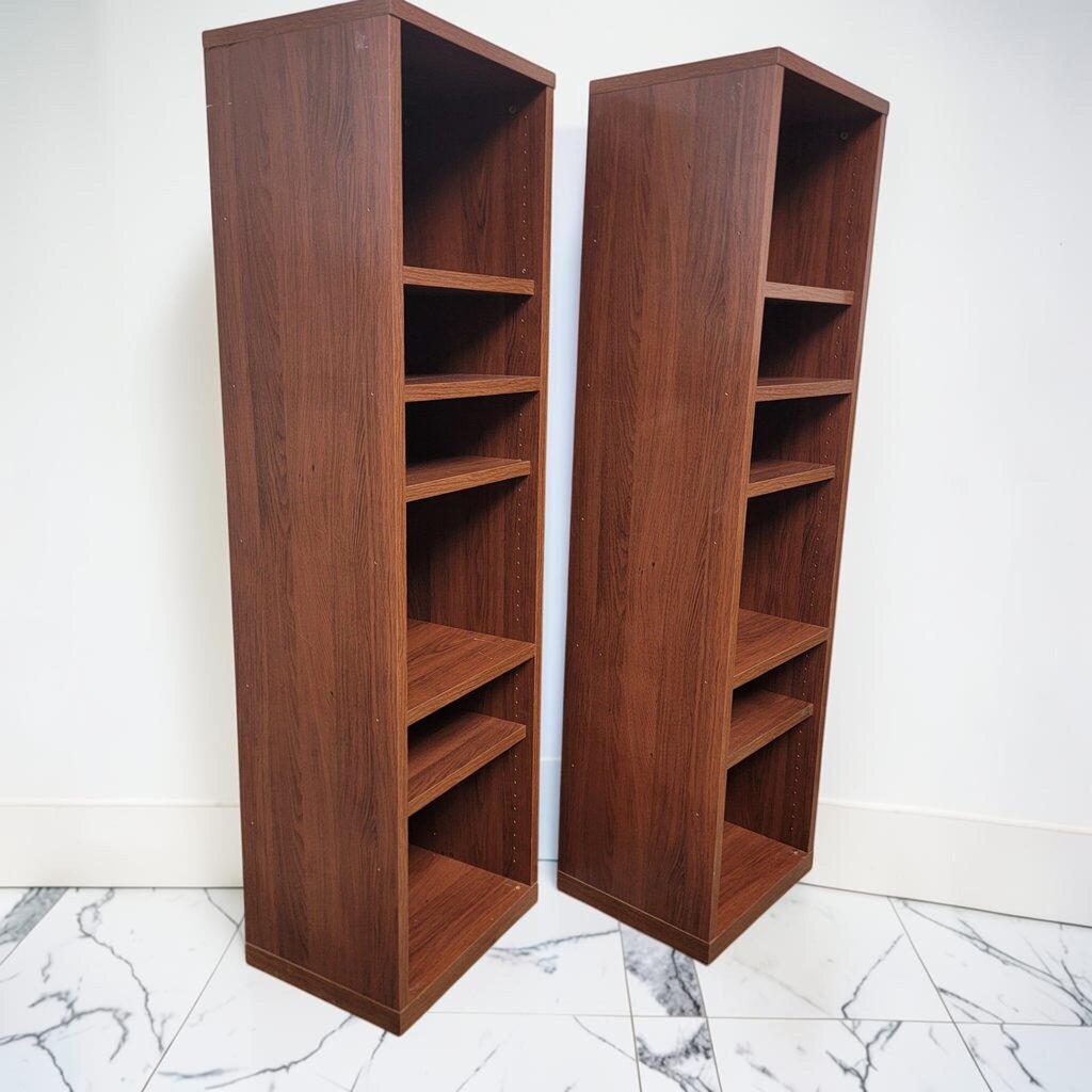 8674-8675 Oak Laminate 6 Shelf #Bookcase