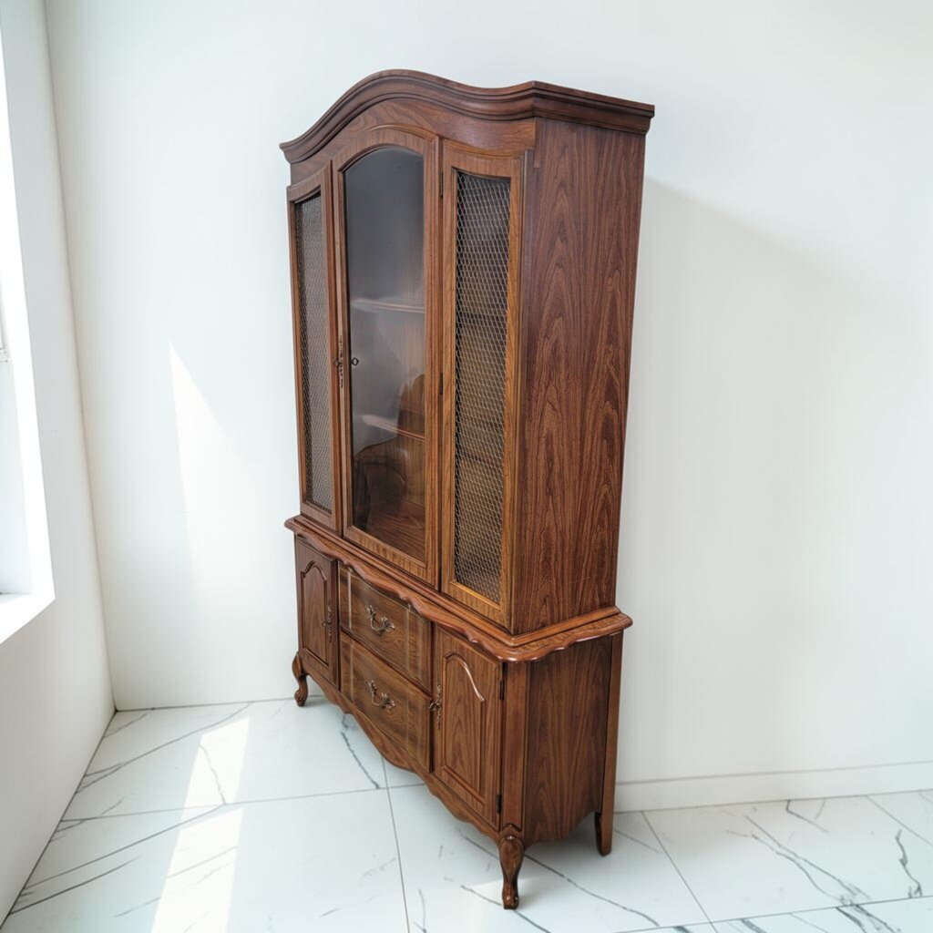 8692 Lenoir House by Broyhill French Provincial China Hutch