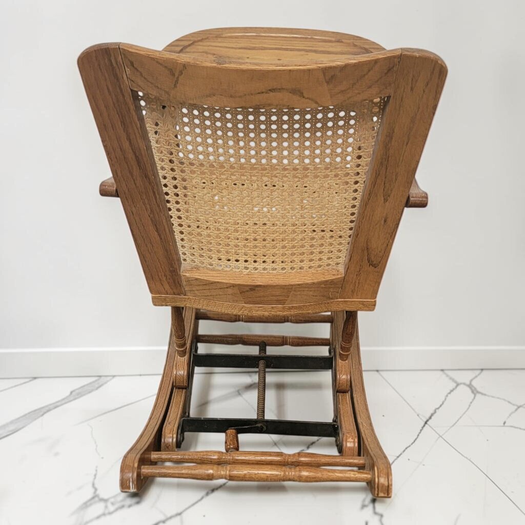 8702 Victorian Style Convertible Oak High Chair and #Rocker