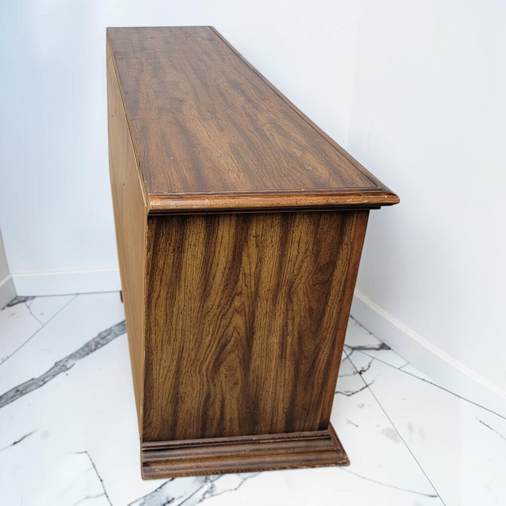 8738 VIntage 1970's Mediterranean Revival Triple #Dresser Credenza