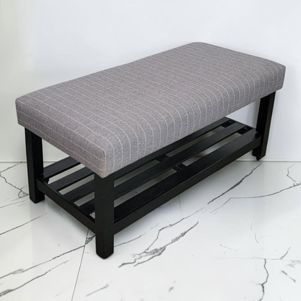 8803 Gray Uphosltered #Bench ~ FURNITURE